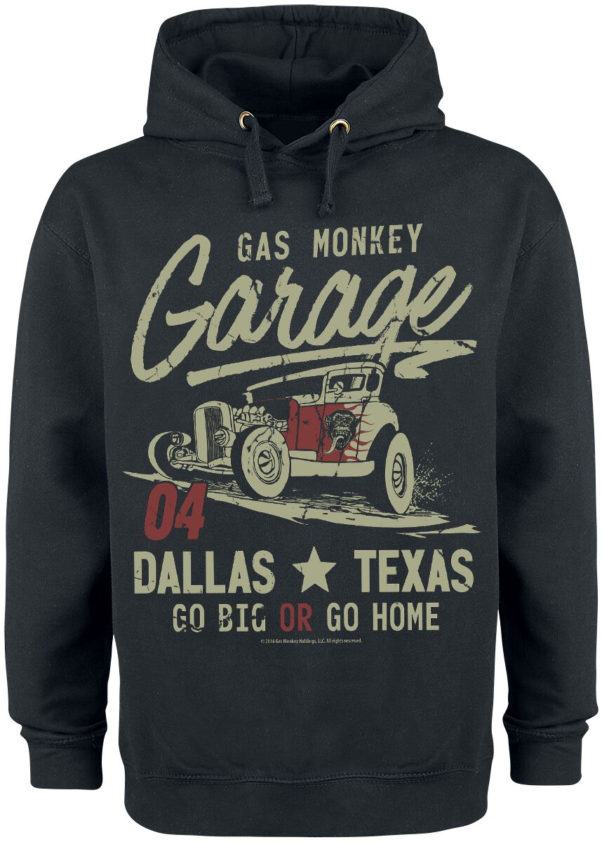 Gas Monkey Garage Go Big Or Go Home Hooded sweater black