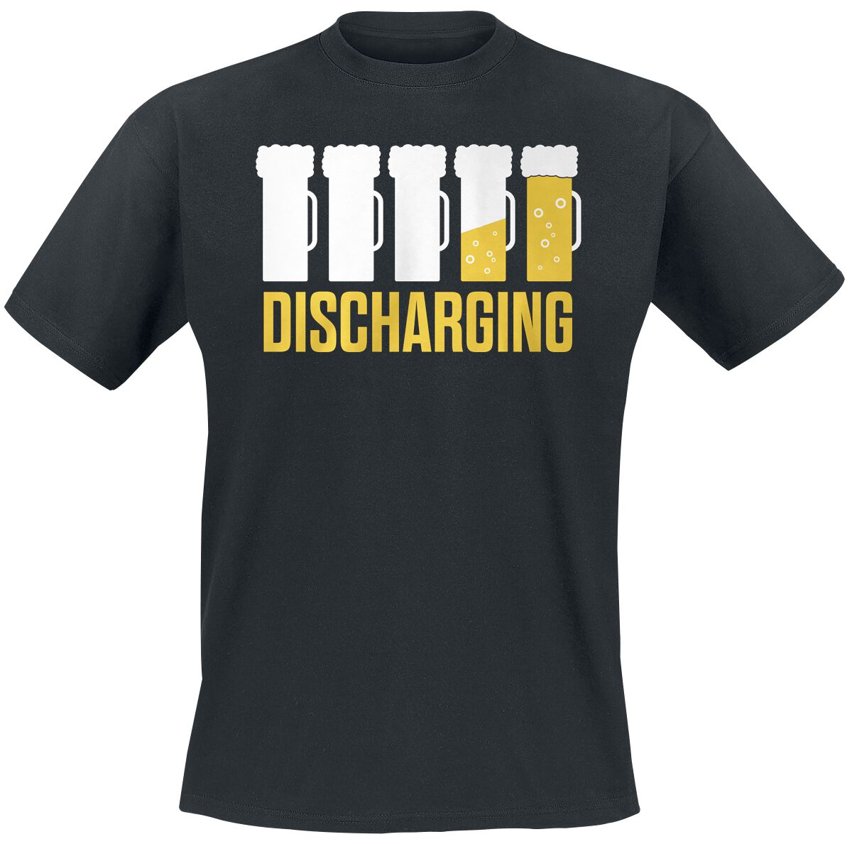 Discharging T-Shirt schwarz von Alkohol & Party