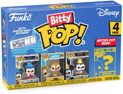 Sorcerer Mickey, Dale, Princess Minnie + Mystery Figur (Bitty Pop! 4 Pack) Vinyl Figuren, Mickey Mouse, Funko Bitty Pop!