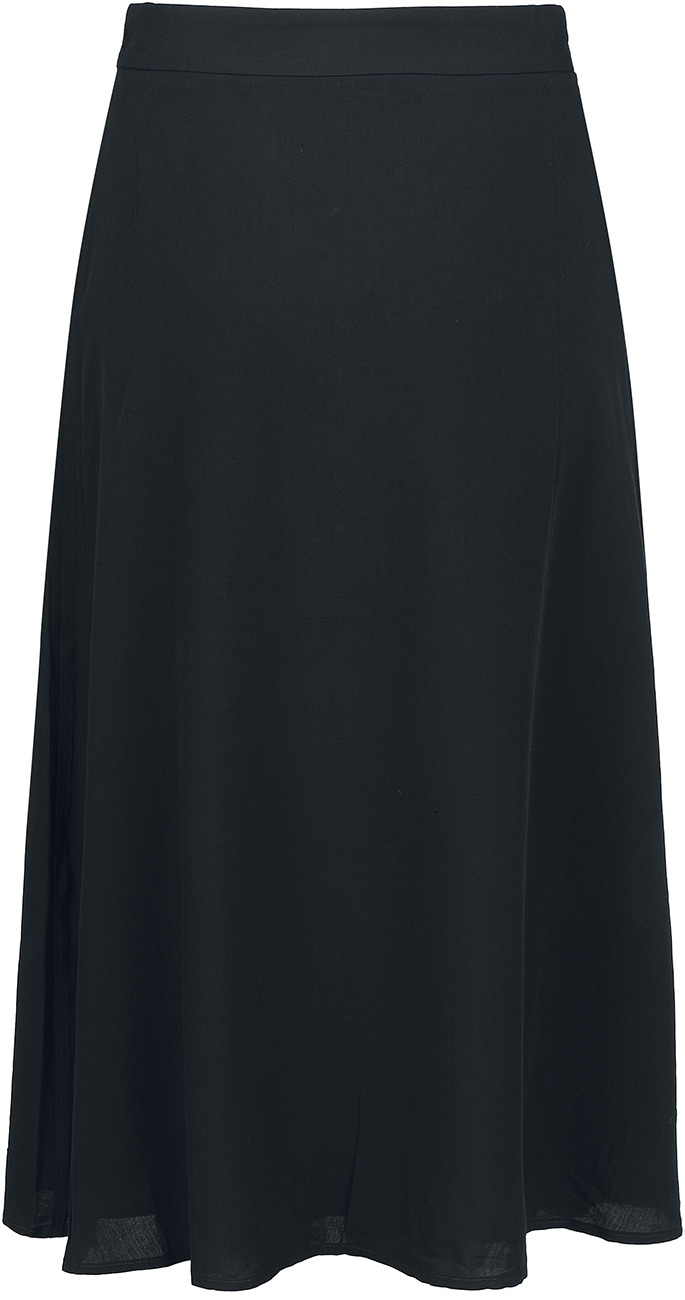 Voodoo Vixen - Rockabilly Rock knielang - Heart Button Midi Skirt - XS bis 4XL - für Damen - Größe XS - schwarz