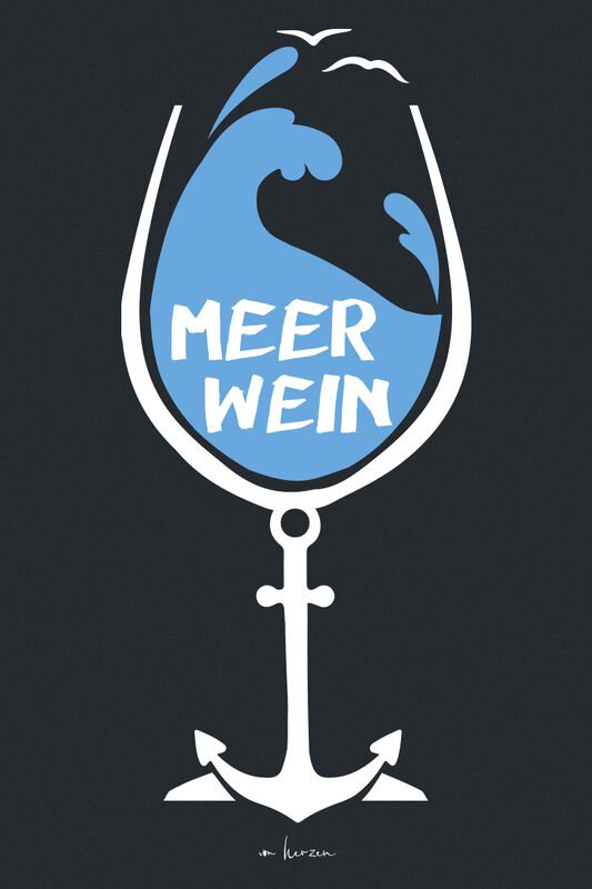 Wohnen & Freizeit Funartikel Meer Wein | Alkohol & Party T-Shirt