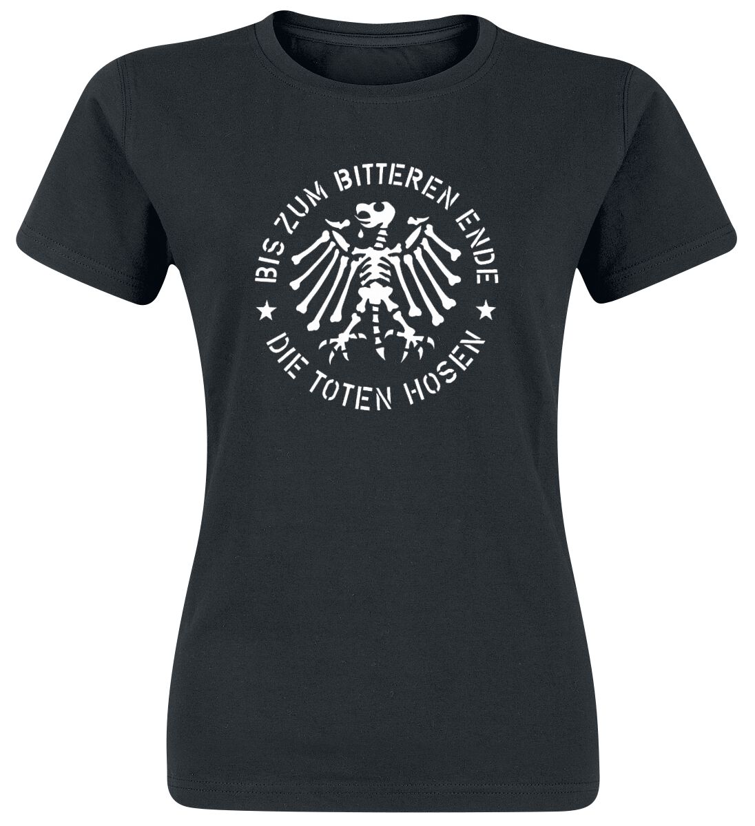 T-Shirt Manches courtes de Die Toten Hosen - Bis zum bitteren Ende - S à XL - pour Femme - noir