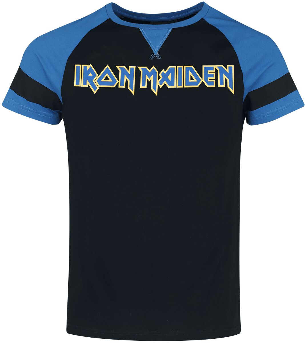 Levně Iron Maiden Tričko cerná/modrá