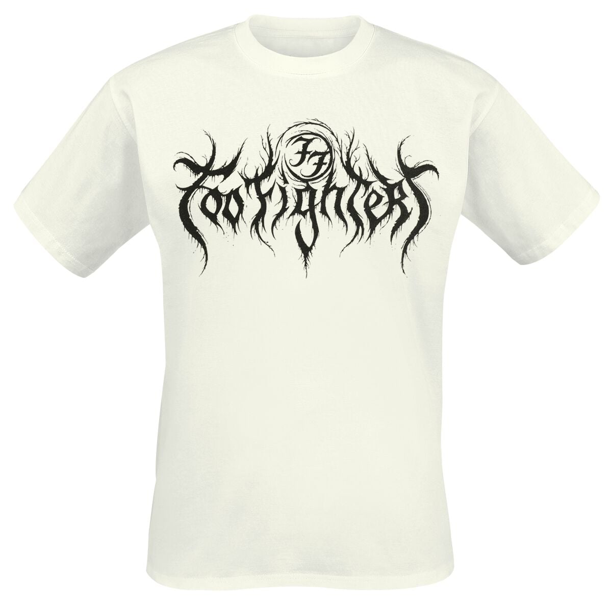 Foo Fighters T-shirt - Gothic Logo - S tot XXL - voor Mannen - wit