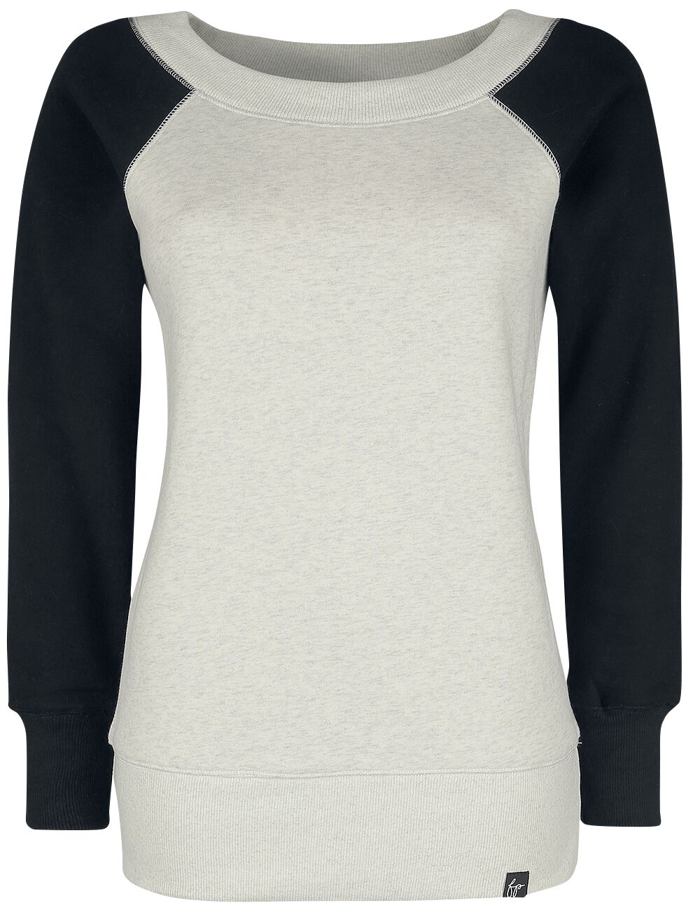 Forplay Yuki Sweatshirt grau meliert schwarz in XL