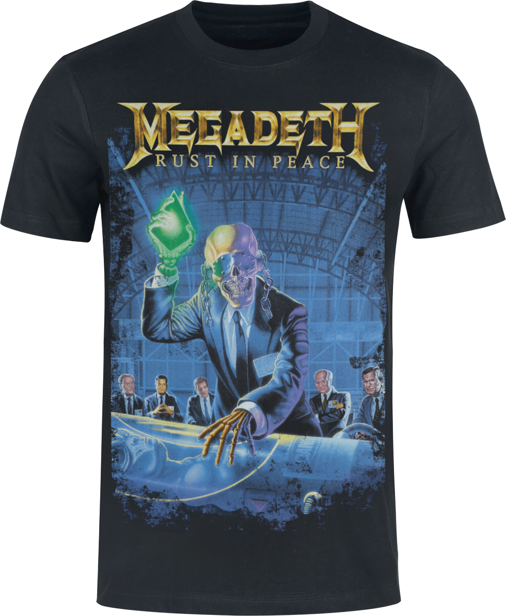 Megadeth  T-Shirt - Rust in peace - Heavyweight - for Men - black
