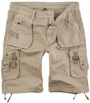 Sandfarbene Army Shorts mit praktischen Taschen, Black Premium by EMP, Short