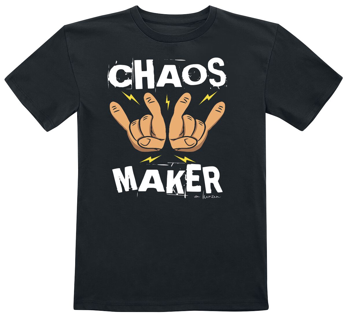 Sprüche Kids – Chaos Maker T-Shirt schwarz Sprüche Kids – Chaos Maker T-Shirt schwarz