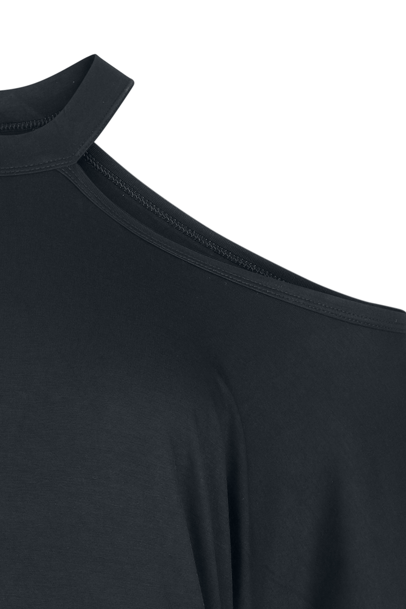 Thumbnail - Black Premium by EMP Essential T-Shirt mit Off-Shoulder T-Shirt schwarz in S