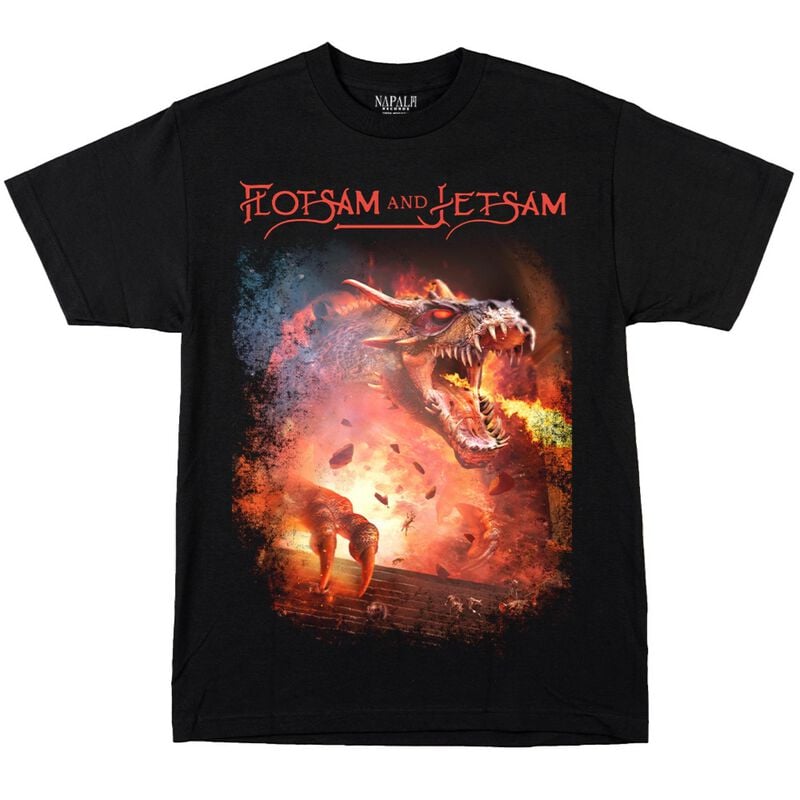 Flotsam & Jetsam T-Shirt - Rats in the Temple - S bis 3XL - für Männer - Größe S - schwarz  - Lizenziertes Merchandise!