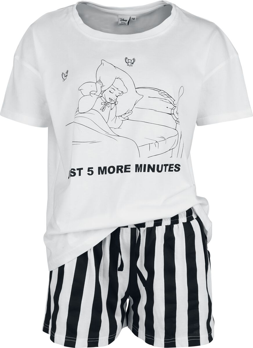 Sleeping Beauty - Disney Pyjama - Five More Minutes - S tot XXL - voor Vrouwen - wit