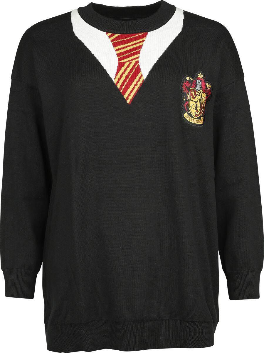 Harry Potter Gryffindor Strickpullover schwarz in XL