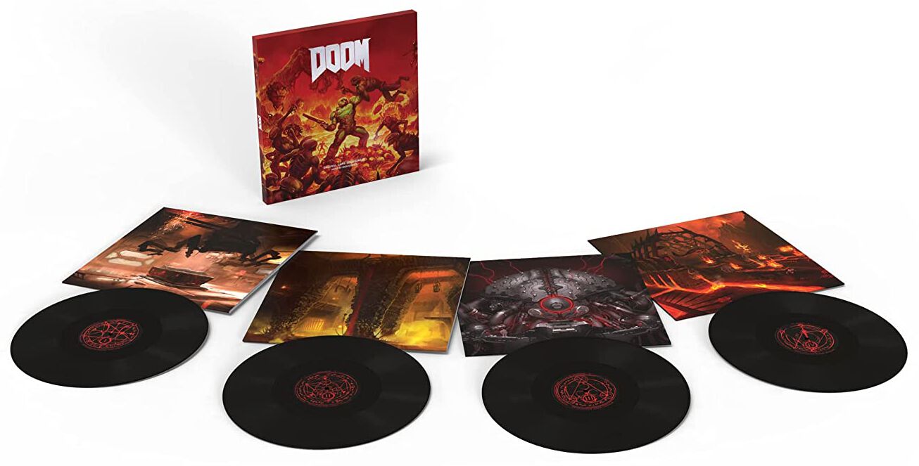 LP Gaming de Doom - Bande-Originale Du Jeu (Mick Gordon) - 5ème Anniversaire - pour Unisexe - noir