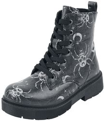 Kinder Boots mit Gothic-Print, Gothicana by EMP, Kinder Boots