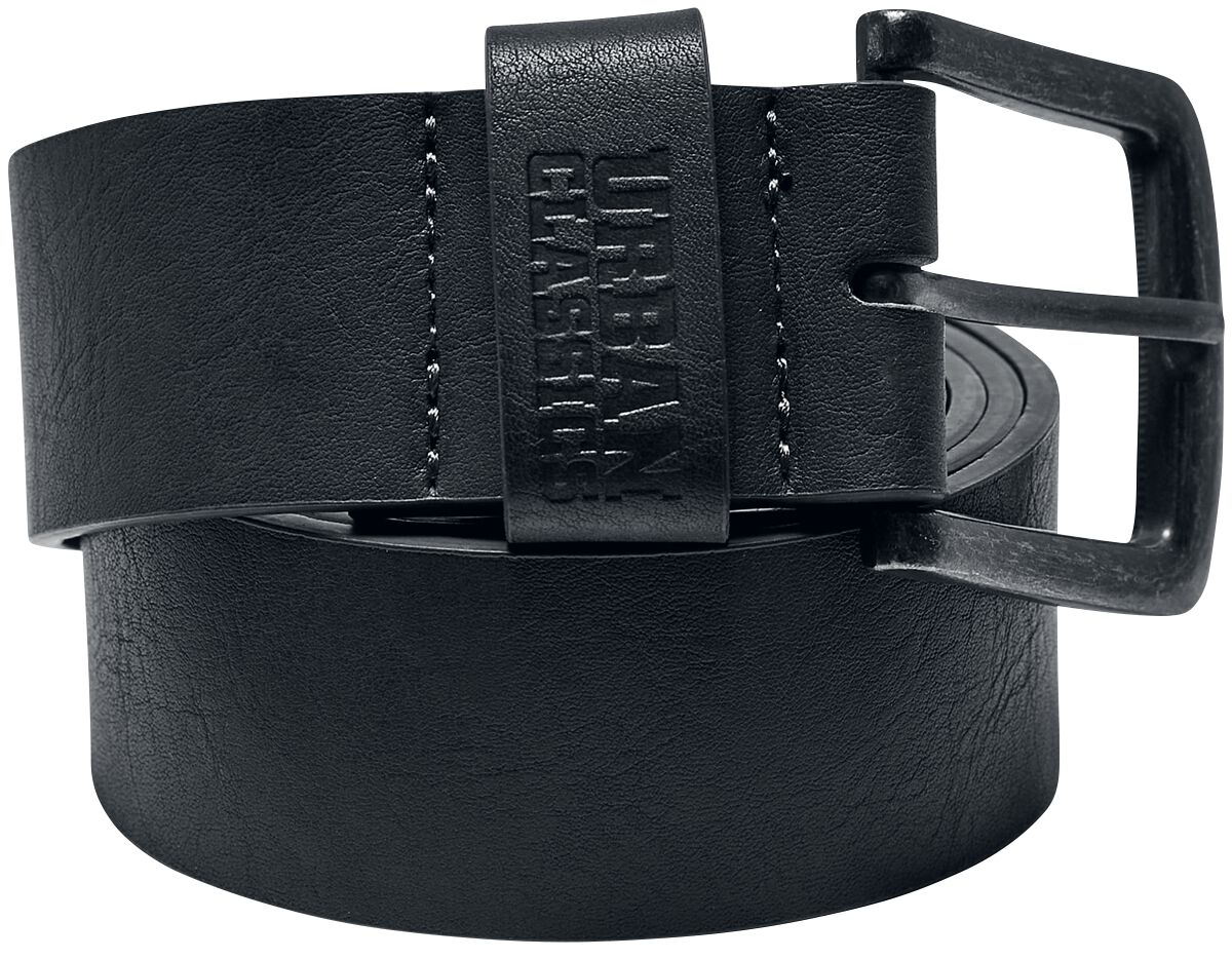 Urban Classics Gürtel - Leather Imitation Belt - grau