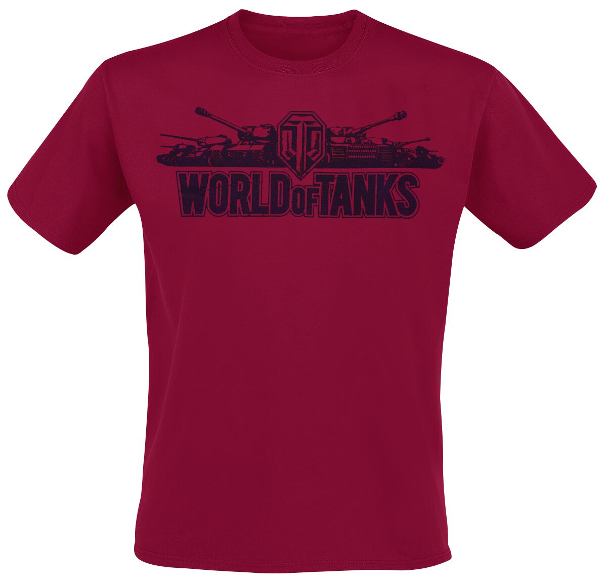 World Of Tanks Logo T-Shirt dark red