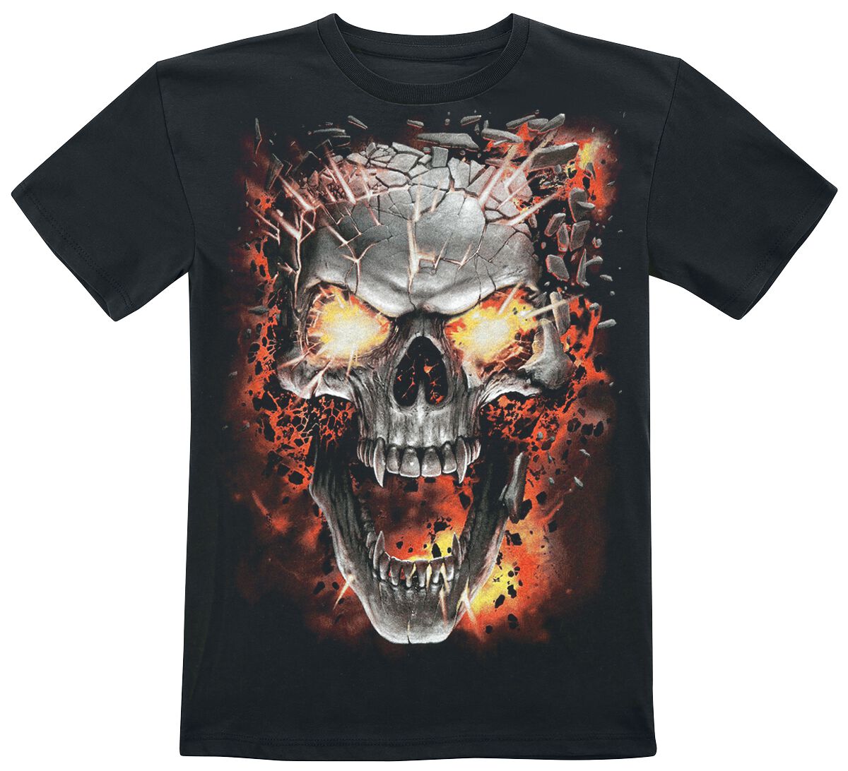 Spiral T-Shirt für Kinder - Kids - Skull Blast - für Jungen - schwarz