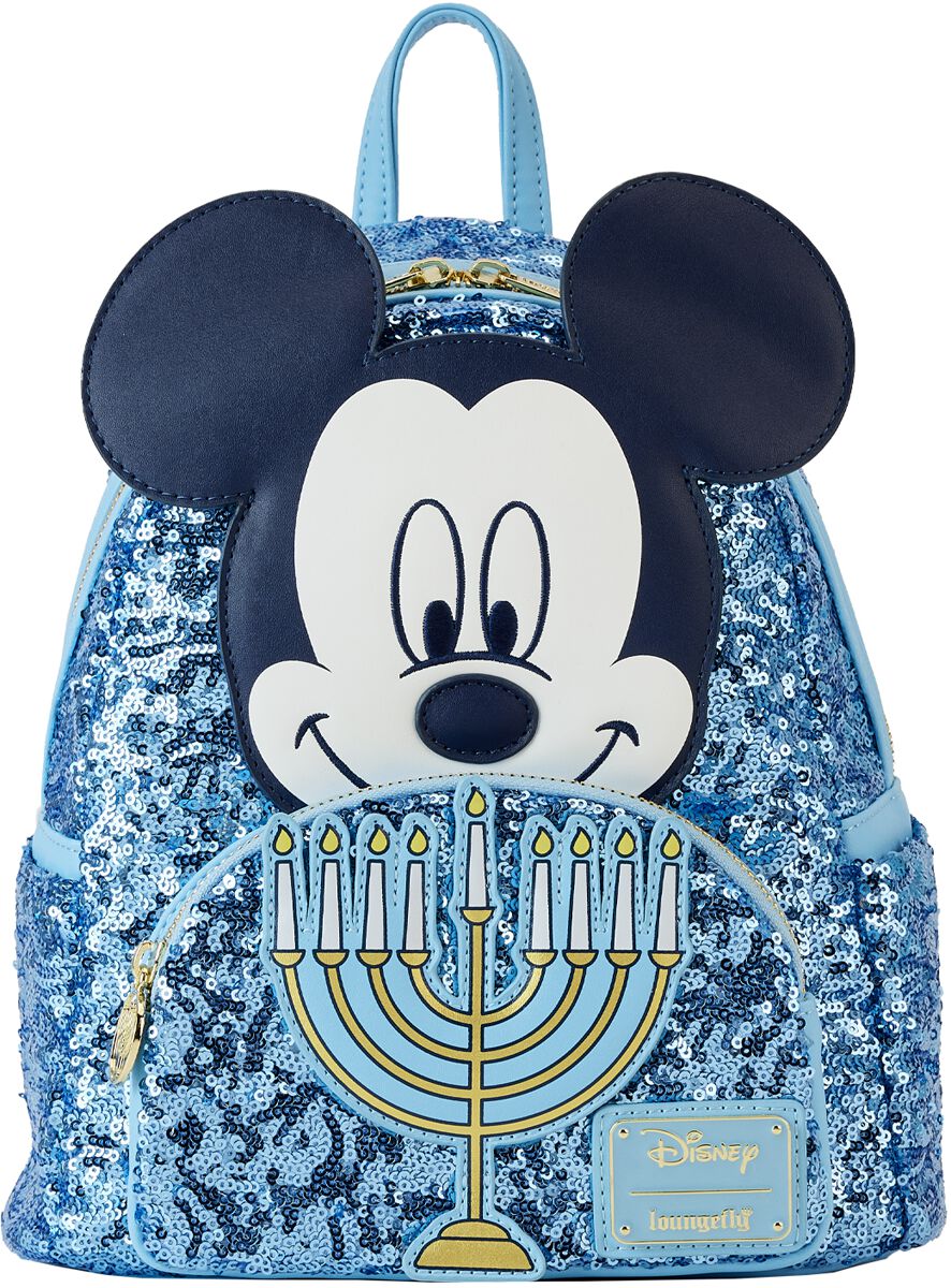 Image of Mini zaino Disney di Minnie & Topolino - Loungefly - Happy Hanukkah Menorah (Glow in the Dark) - Donna - multicolore