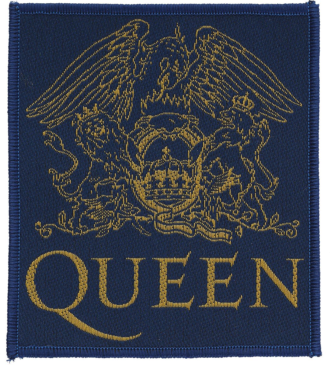 Queen Patch - Crest - schwarz/gelb  - Lizenziertes Merchandise!