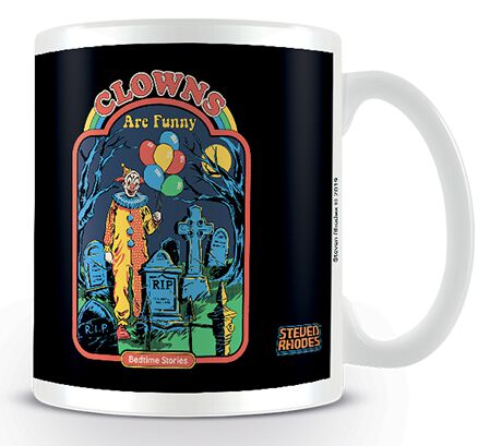 Steven Rhodes Clowns Are Funny Tasse multicolor – 38.49% Rabatt