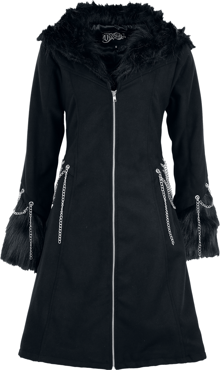 Vixxsin Rockabilly Coat - Neoma Coat - for Women - black