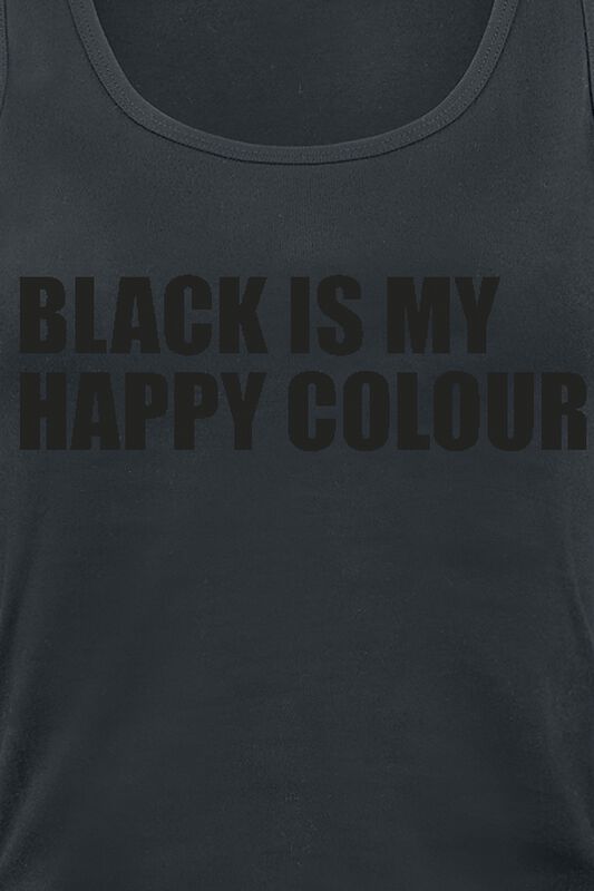 Frauen Bekleidung Black Is My Happy Colour | Sprüche Top