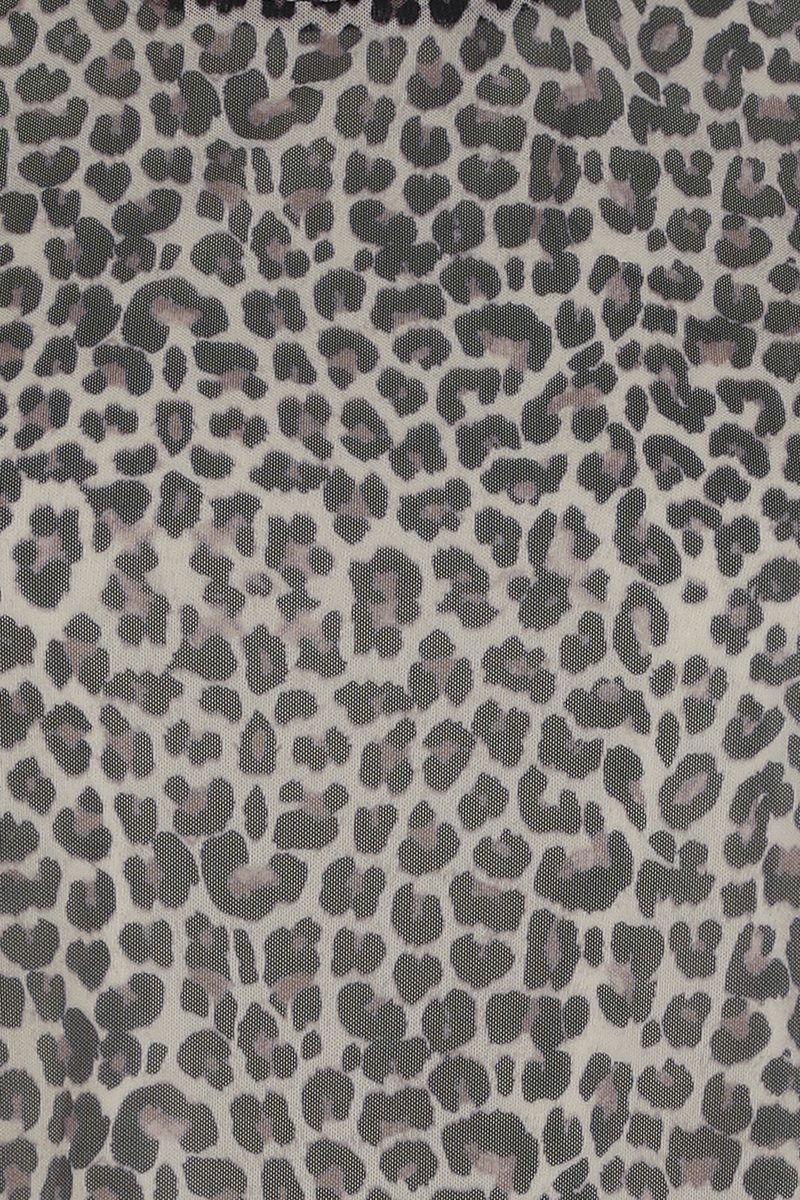 Thumbnail - Pussy Deluxe Leo Mesh Cropped T-Shirt multicolor in XL