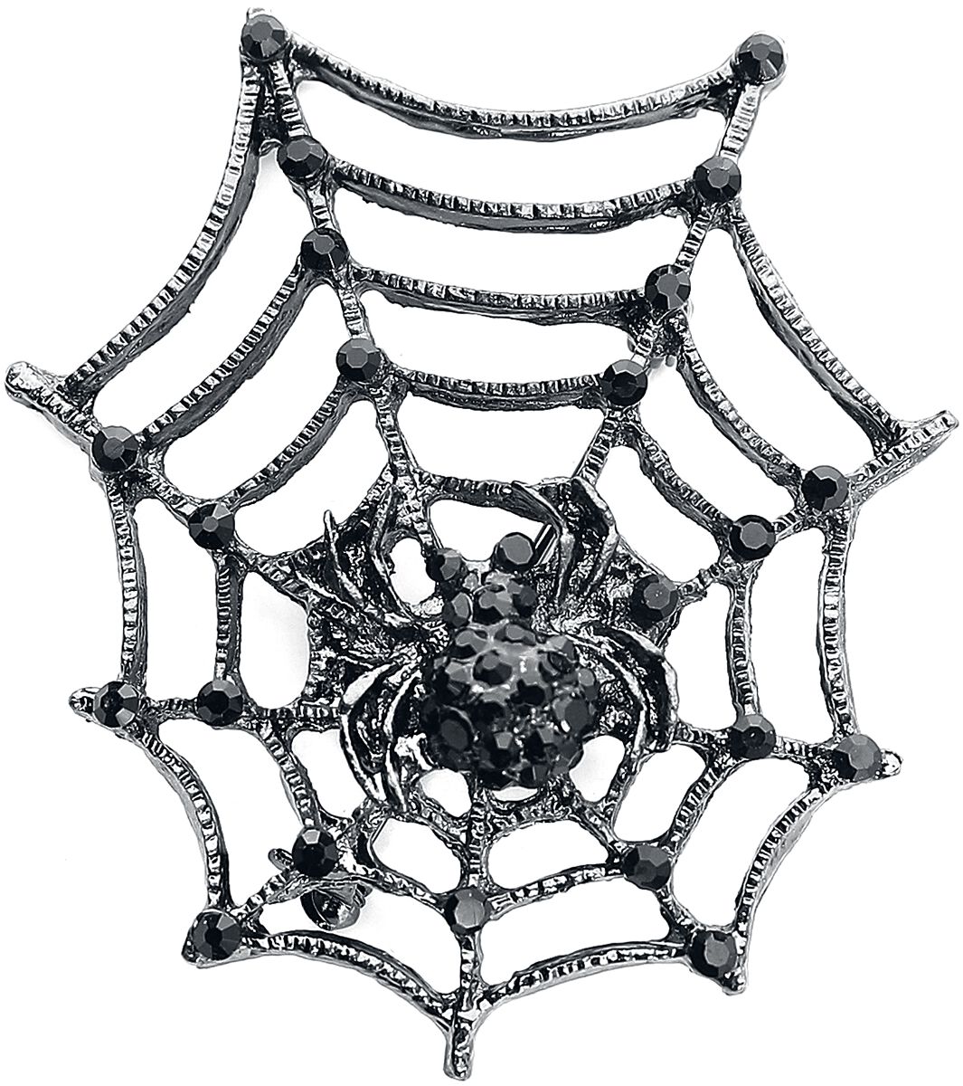 spinnennetz mit spinne als brosche  queen of darkness