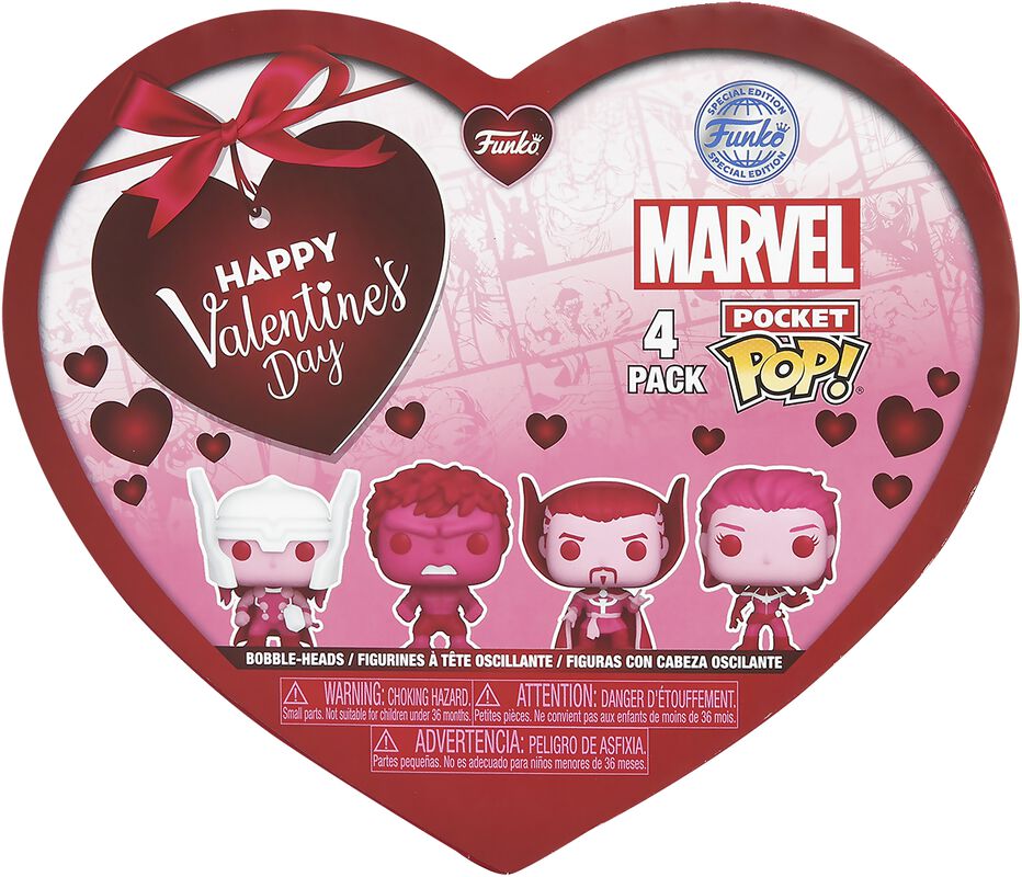 Marvel Classics Valentine's Day Box 4PC - Pocket Pop!
