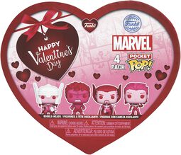 Marvel Classics Valentine's Day Box 4PC - Pocket Pop!, Marvel Classics, Funko Pocket Pop!