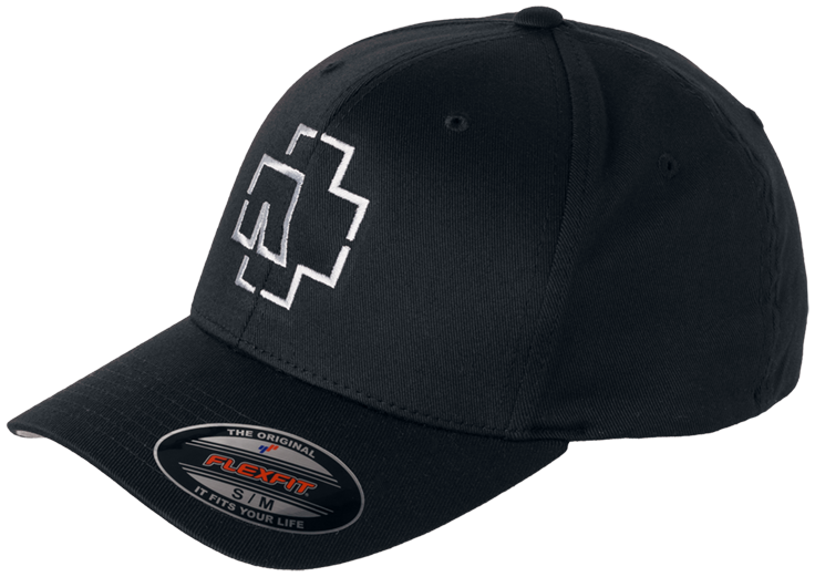 Rammstein - Logo - Flexfit Cap - Cap - schwarz