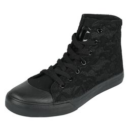 Sneaker With Allover Lace, Black Premium by EMP, Sneaker high
