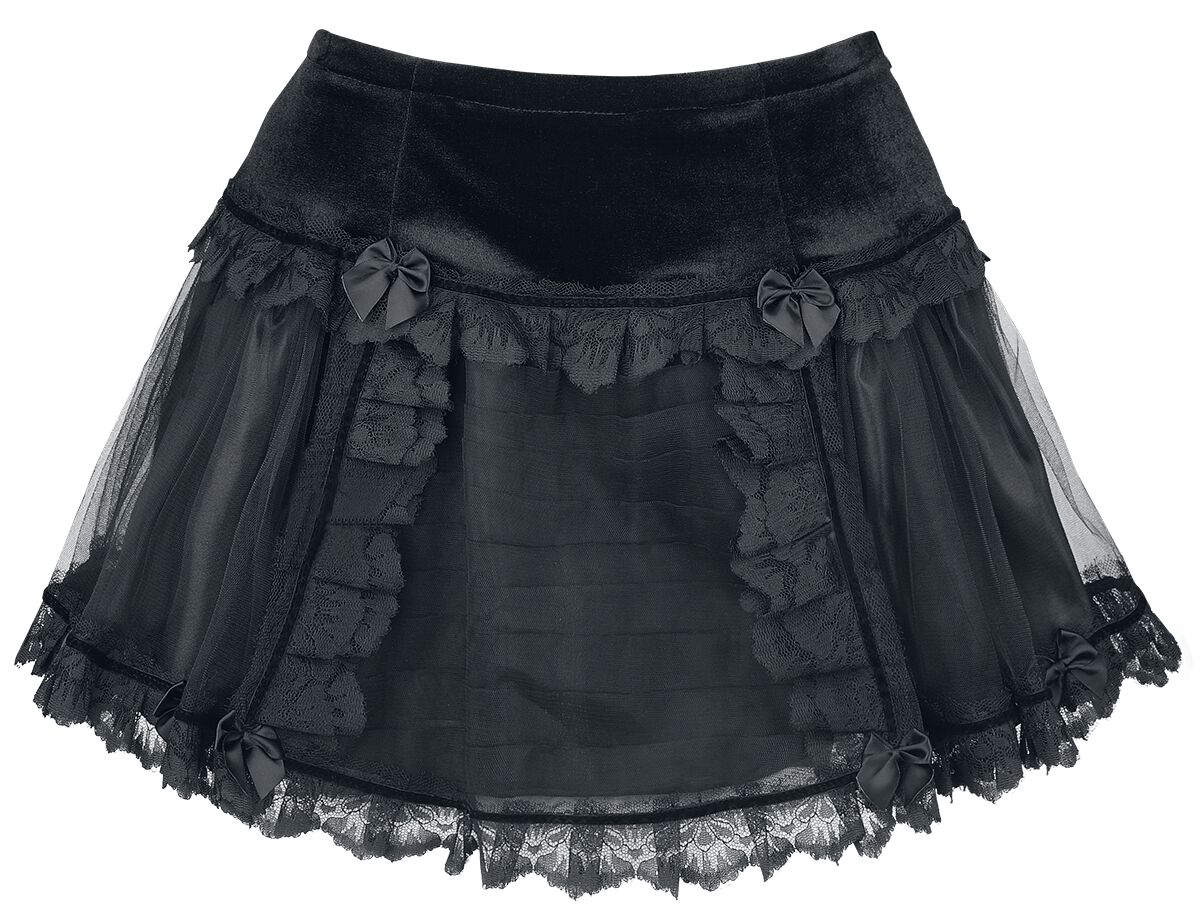 Sinister Gothic Gothic Skirt Short skirt black