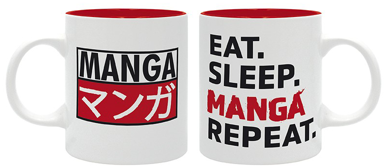 Sprüche Eat Sleep Manga Repeat Tasse multicolor - 30.79% Rabatt