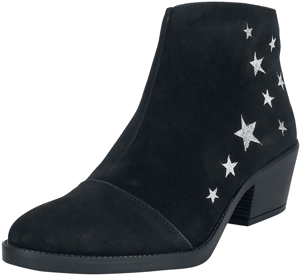 RED by EMP - Suede Boots with Stars - Boot - schwarz - EMP Exklusiv!