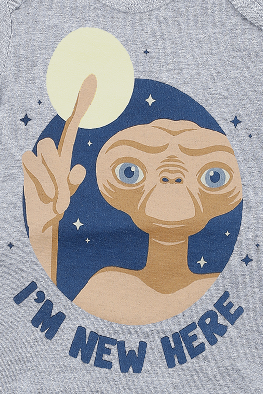 E.T. - Der Ausserirdische Kids - I'm New Here Body grau meliert