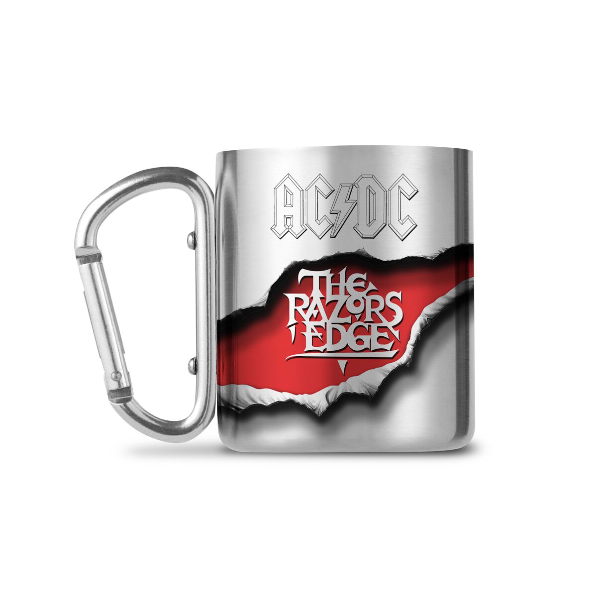 AC/DC The Razers Edge - Tasse mit Karabinerhaken Tasse silberfarben
