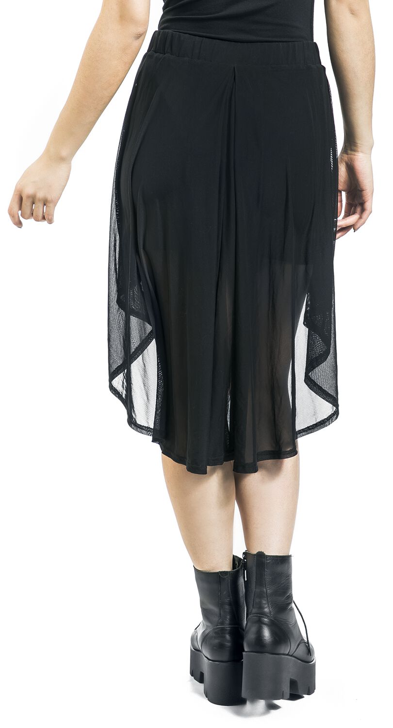 Skirt With Transparent Details | Gothicana by EMP Kurzer Rock | EMP