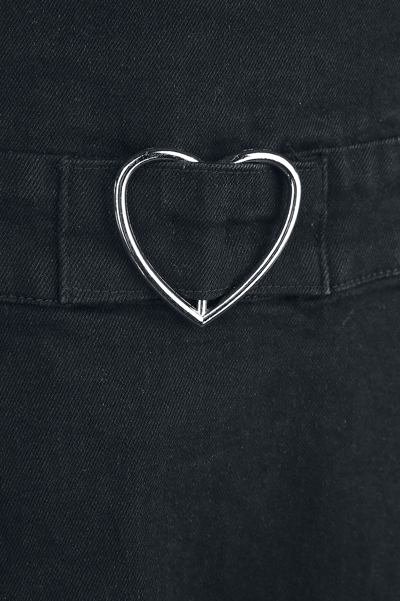 Jawbreaker Love Me Right Dungeree Style Dress Kurzes Kleid schwarz