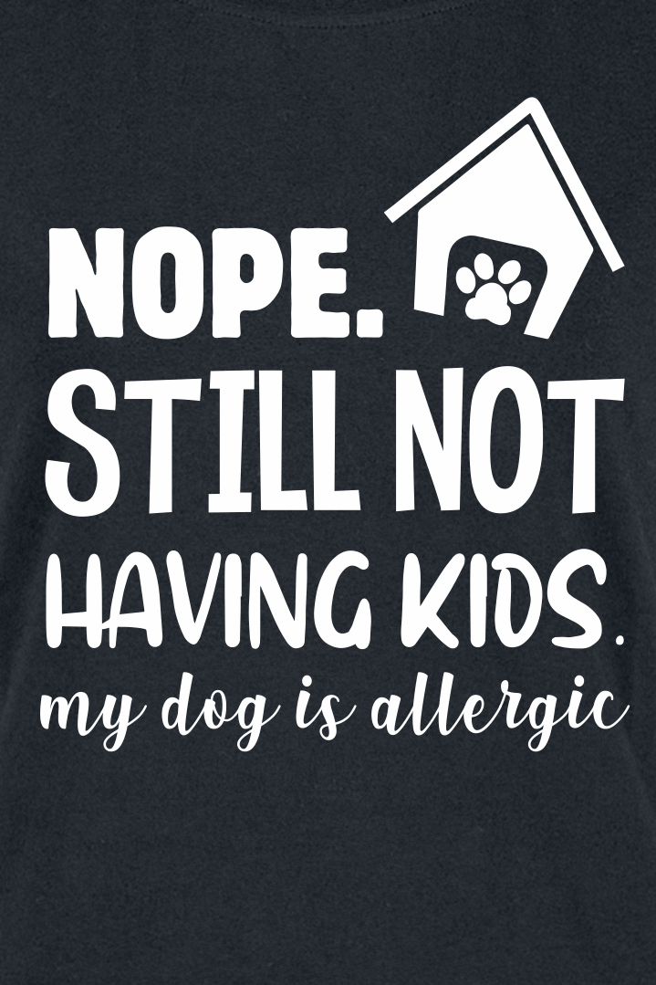 Tierisch T-Shirt - My Dog Is Allergic - L - für Damen - Größe L - schwarz
