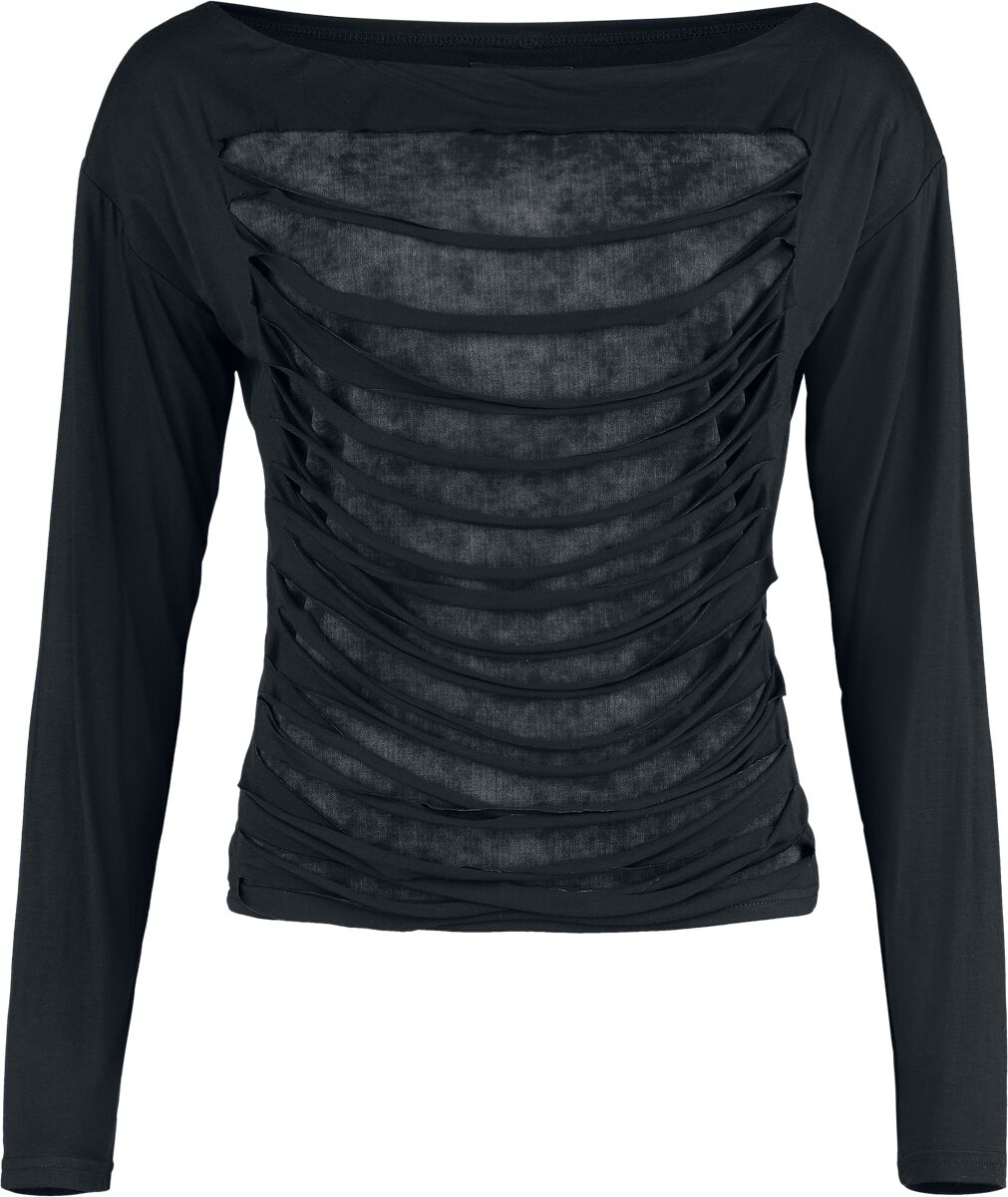 Black Premium by EMP Langarmshirt - Essential Slub Layers Longsleeve - S bis XXL - für Damen - Größe S - schwarz