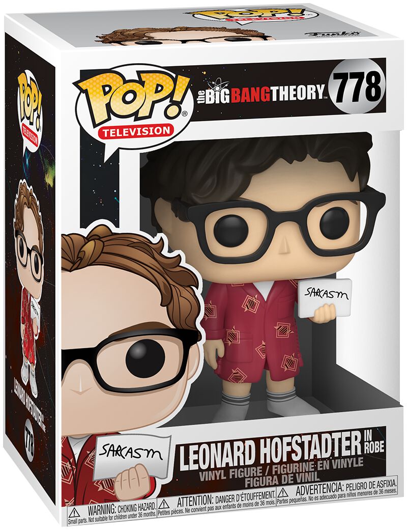 The Big Bang Theory Leonard Hofstadter in Robe Vinyl Figure 778 Funko Pop! multicolor