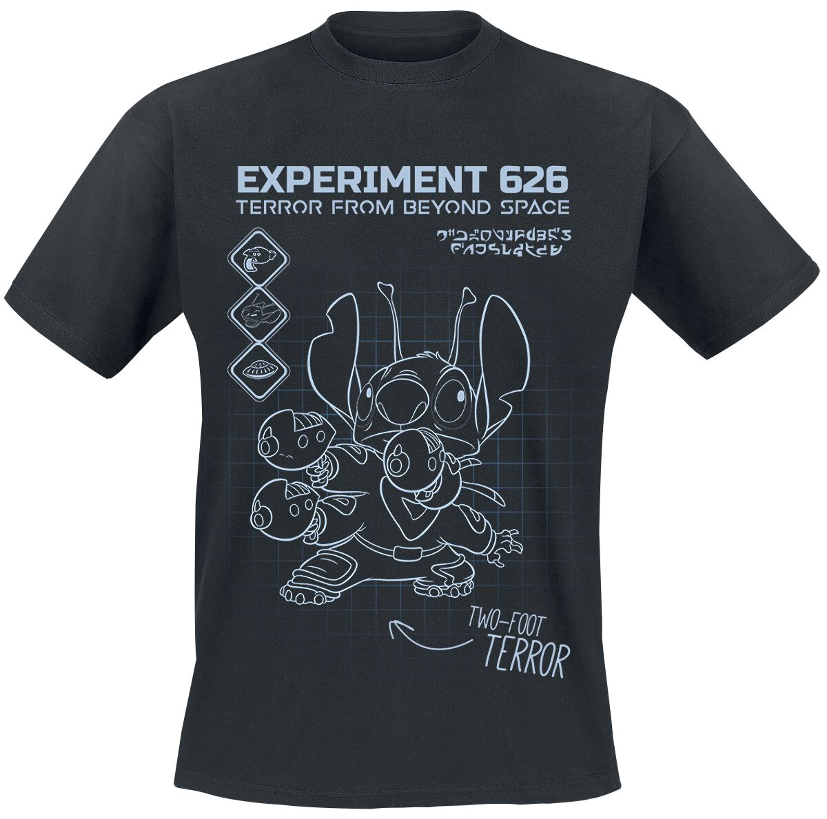 Lilo & Stitch Experiment 626 T-Shirt black