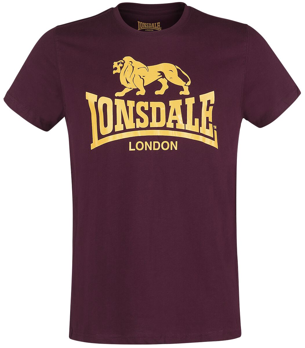 Image of T-Shirt di Lonsdale London - Logo - S a XXL - Uomo - rosso
