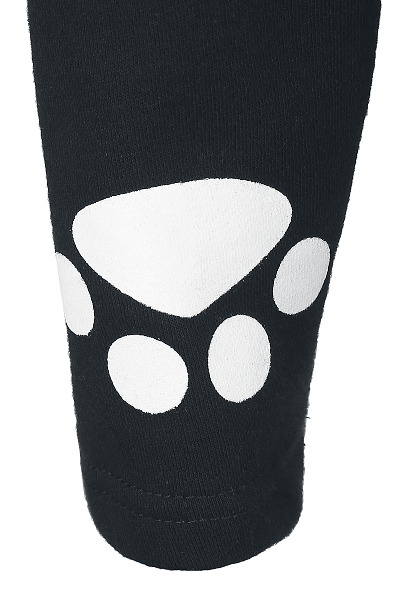 Cupcake Cult Kitty Hood Kapuzenjacke schwarz weiß