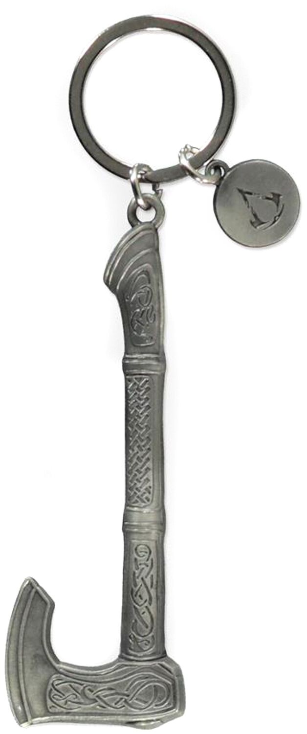 Assassin's Creed Valhalla Axe 3D Metal Keychain Schlüsselanhänger silberfarben  - Onlineshop EMP