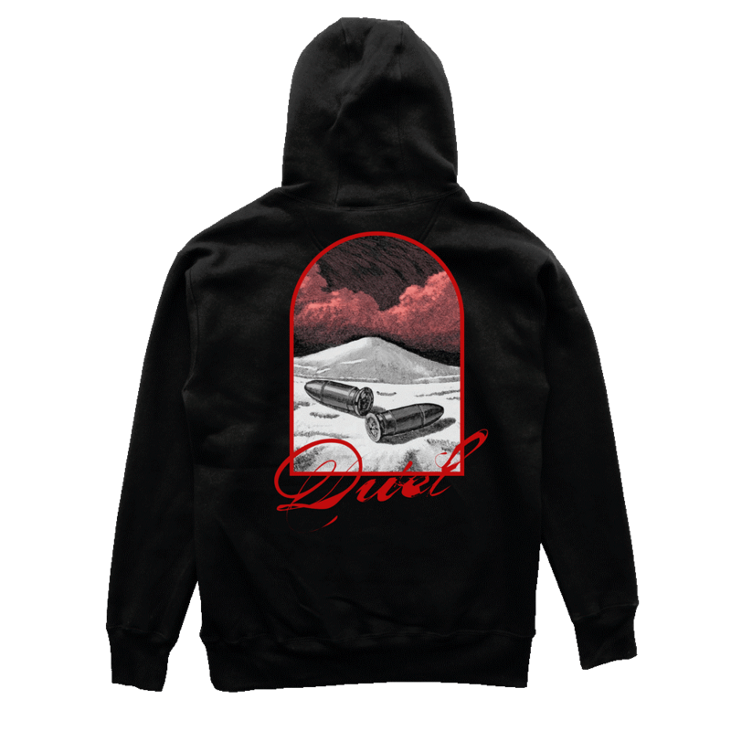 4068143421713 - Duel Kapuzenpullover schwarz in M 4068143421713 - Duel Kapuzenpullover schwarz in M