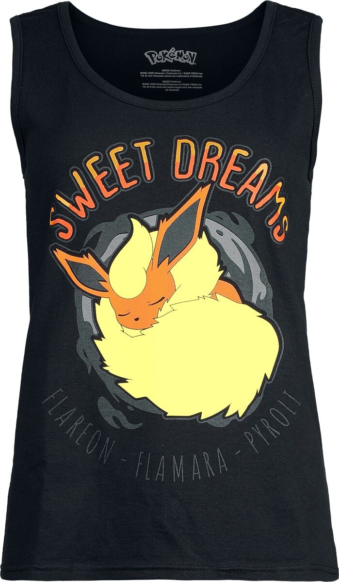 Pokémon Flamara - Sweet Dreams Top black