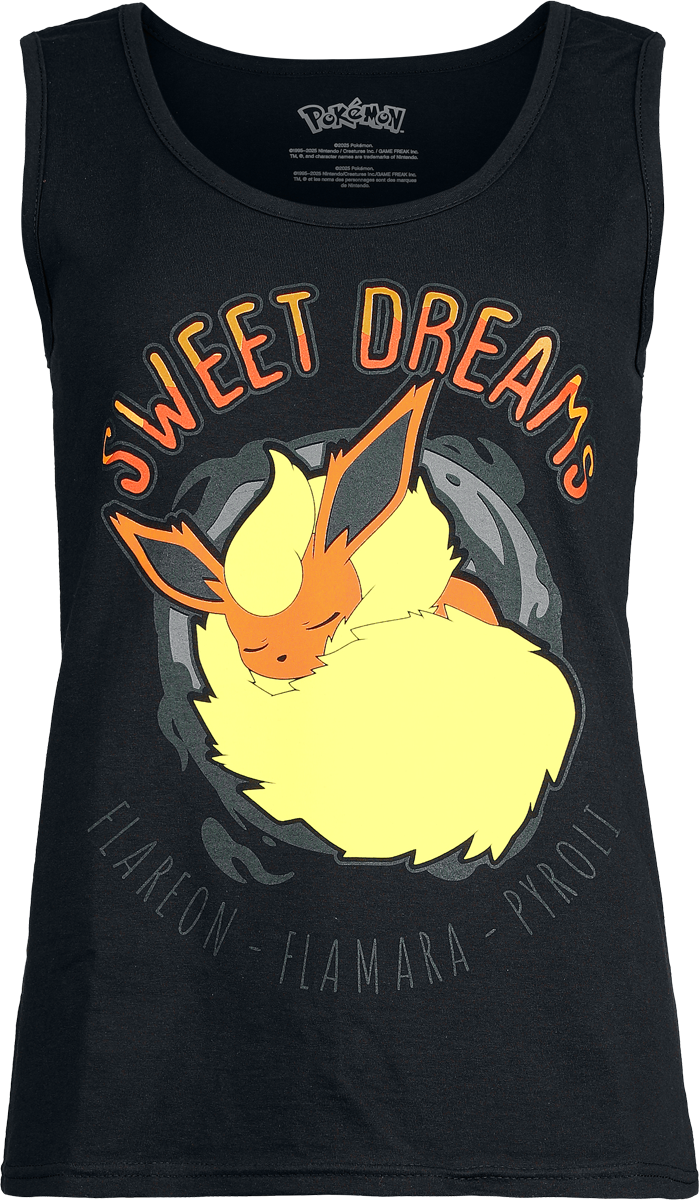 Top Anime di Pokémon - Flamara - Sweet Dreams - Donna - nero