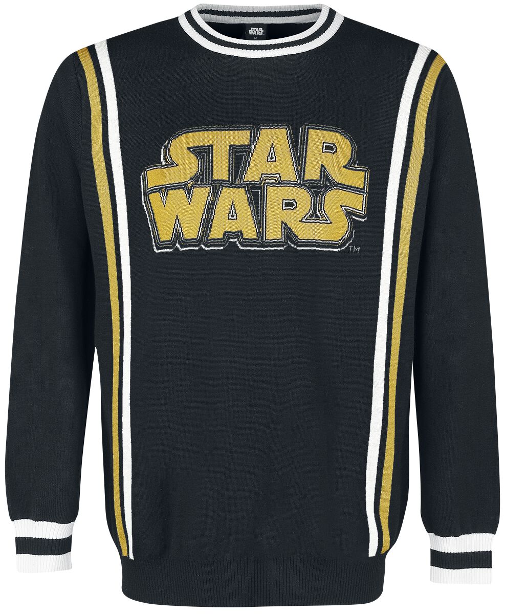 Star Wars Strickpullover - Schriftzug - S bis XXL - für Männer - Größe S - multicolor  - EMP exklusives Merchandise!